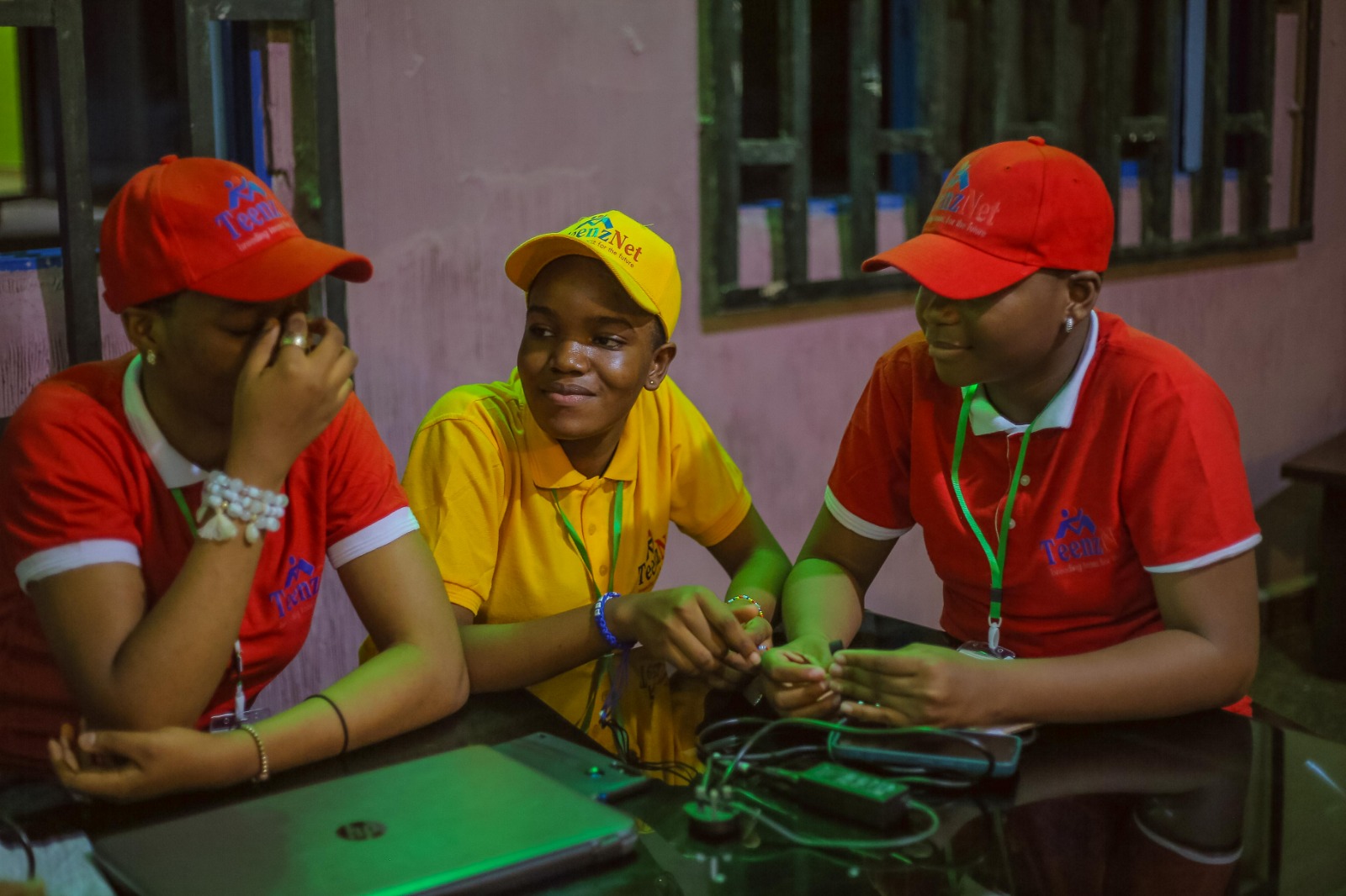Teenagers engaged in a RYAD group discussion